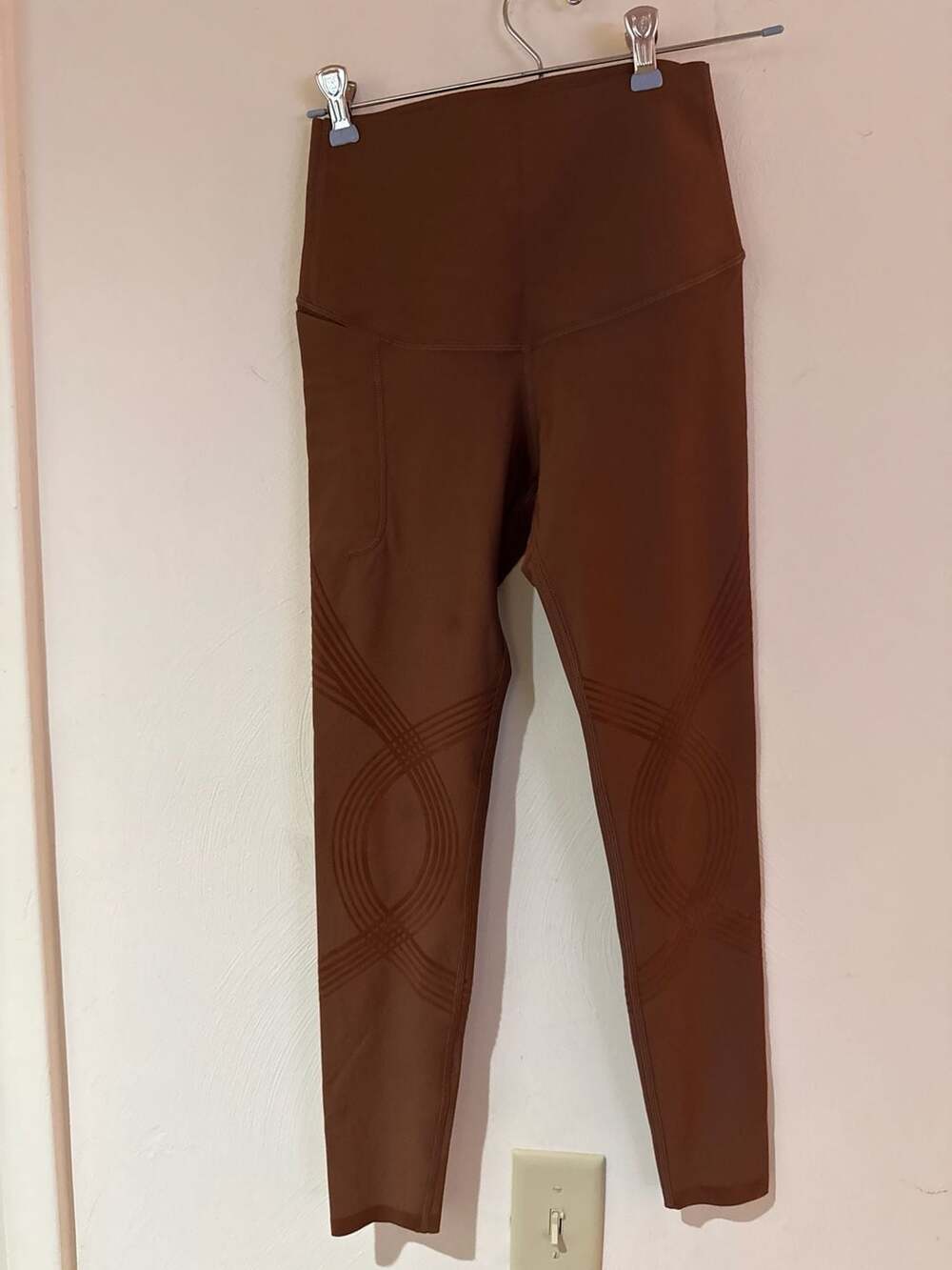 Fanka Body Sculpt Leggings Women’s Small Brown High Rise Compression Yoga